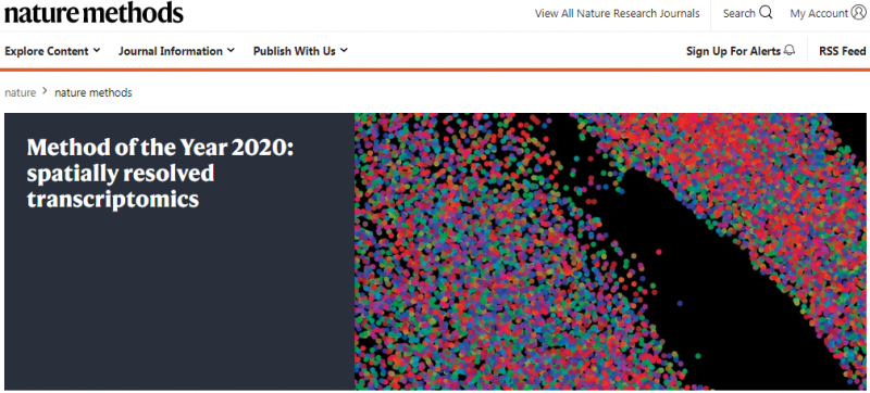 空间转录组被评为 2020 年度技术
